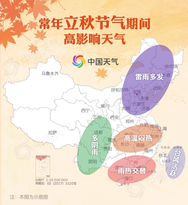 全国贴秋膘地图出炉 立秋后天气还会热吗？